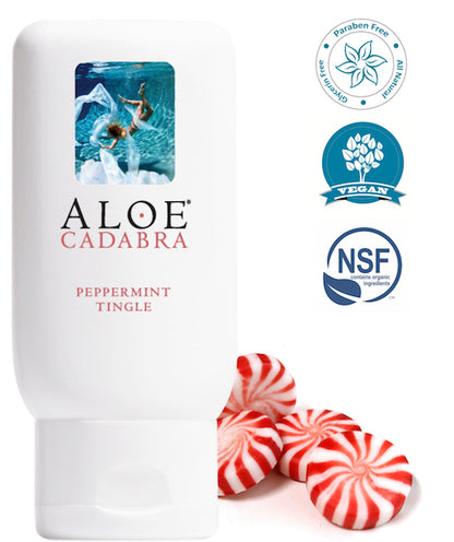 ALOE CADABRA ORGANIC LUBE PEPPERMINT 2.5 OZ