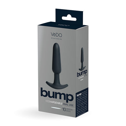 VEDO BUMP RECHARGEABLE ANAL VIBE JUST BLACK