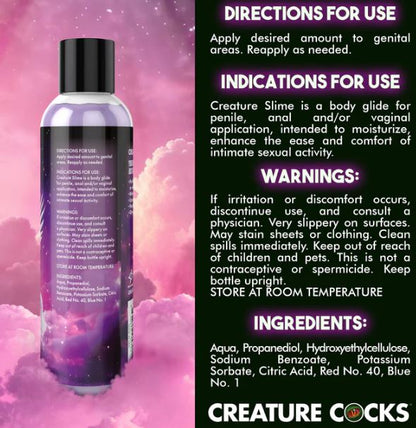 CREATURE COCKS CREATURE SLIME WATER BASED PURPLE SLIME LUBE 8OZ
