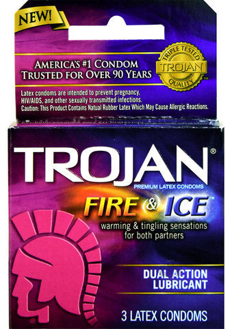 TROJAN PLEASURES FIRE & ICE 3PACK