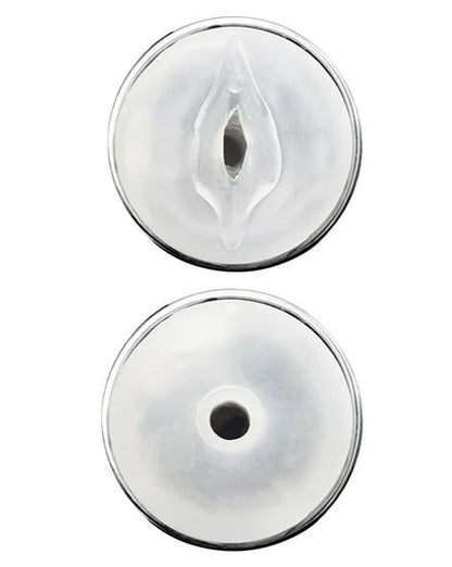 JERK MASTURBATION SLEEVE BLACK WITH CLEAR SLEEVE