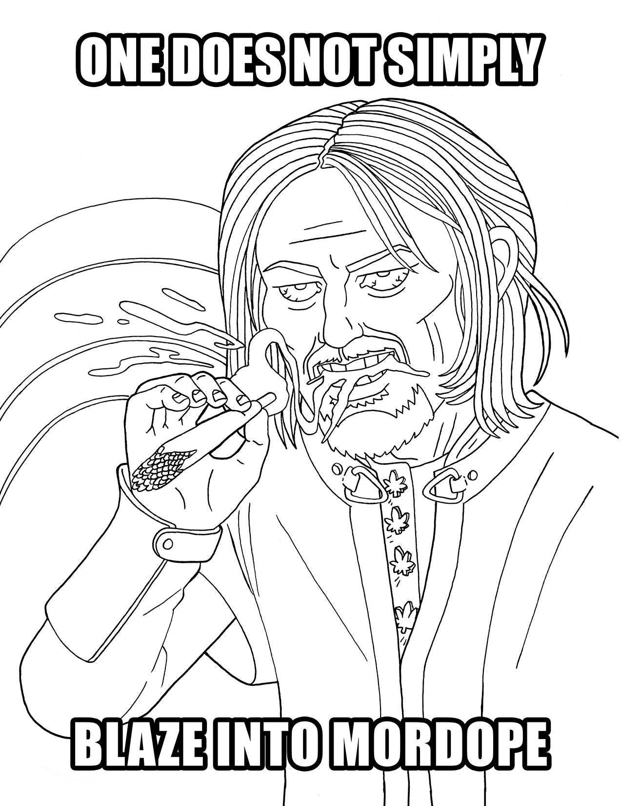 LORD OF SMOKE RINGS COLORING BOOK (NET)