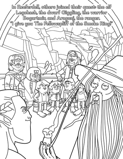 LORD OF SMOKE RINGS COLORING BOOK (NET)