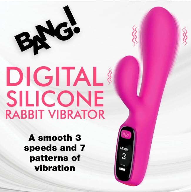 DIGITAL SILICONE RABBIT VIBRATOR
