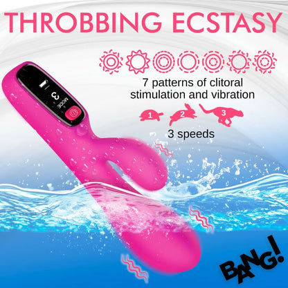 DIGITAL SILICONE RABBIT VIBRATOR