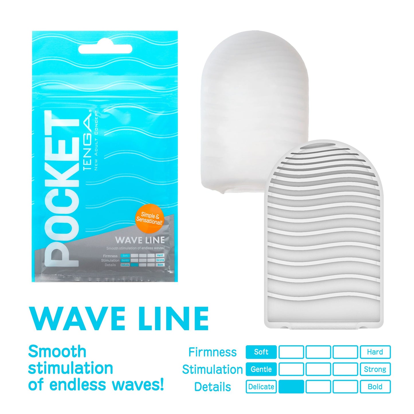 POCKET TENGA WAVE LINE (NET)