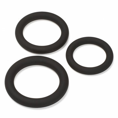 PRO SENSUAL PREMIUM SILICONE DONG W/ 3 C RINGS TAN 9 "